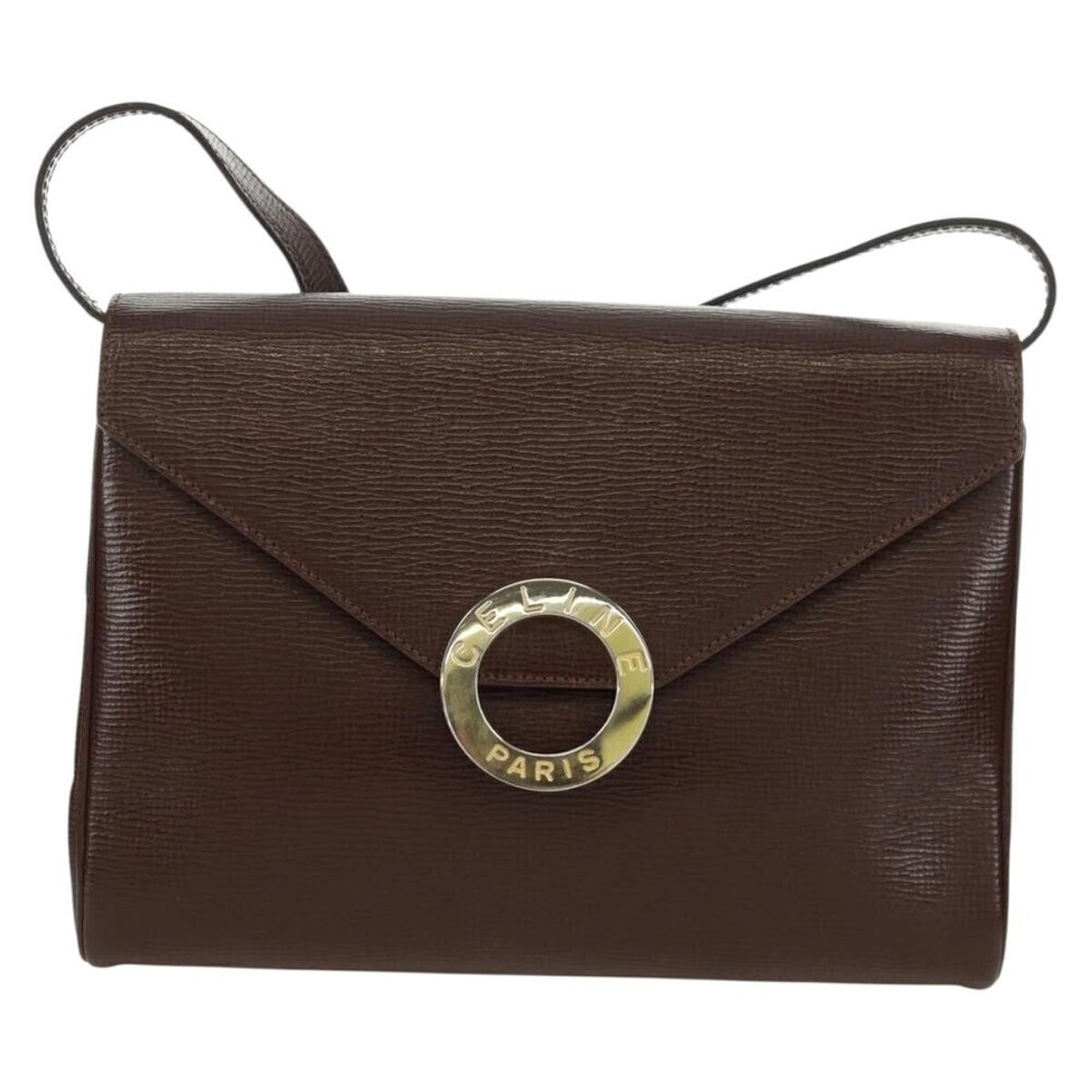 Celine Circle Logo Leather